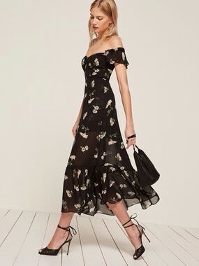 Reformation Tropica Midi Dress Ophelia Floral